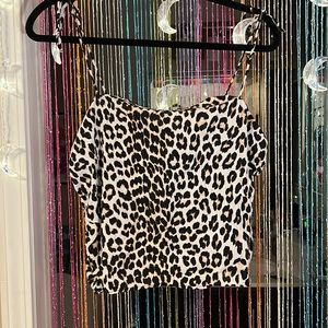 Cheetah print top from H&M, never worn.